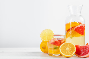 Fototapeta premium Citrus lemonade,summer drink.