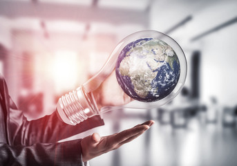Innovations for the world protection concept.