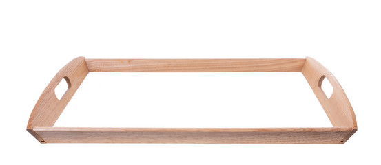 plastic food tray on white background with clipping path