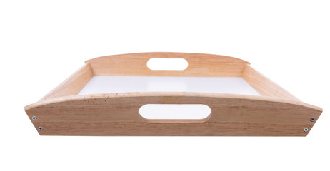 plastic food tray on white background with clipping path