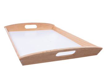 plastic food tray on white background with clipping path