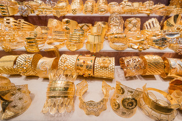 Dubai gold souk in Deira