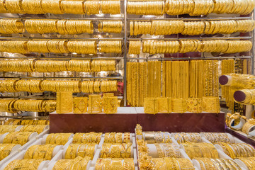 Dubai gold souk in Deira