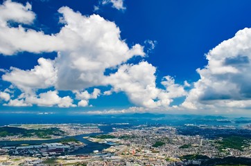 Obraz premium 青空と雲