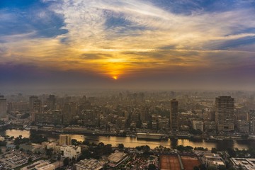Fototapeta na wymiar Shanghai sunset