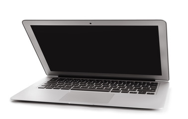 Fototapeta premium Modern laptop on white background