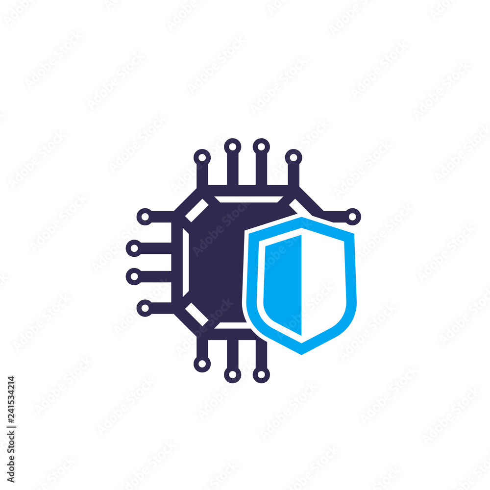 Poster cryptography and encryption vector icon