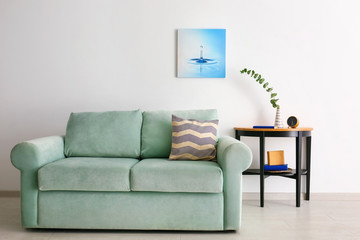 Beautiful interior of modern living room