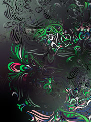 abstract background with floral pattern