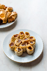 Homemade Turkish Delight Cookies / Biscuits usually Served with Tea.