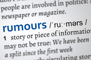 rumours definition of the word