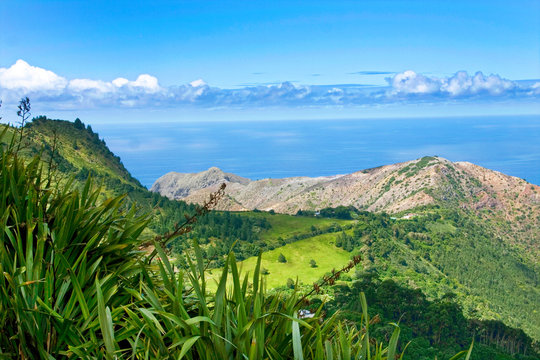 Landscape of St Helena Island.