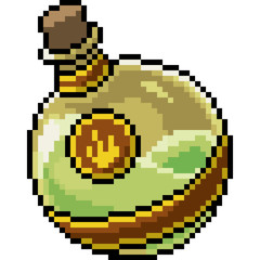 Obraz premium vector pixel art potion bottle