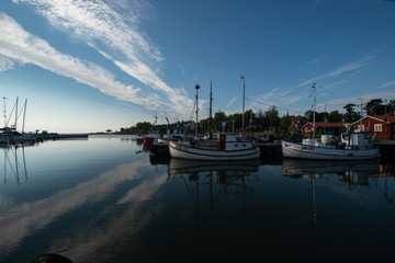 Fototapeta premium boats in the harbor