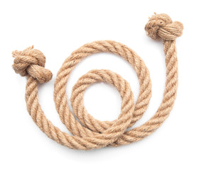 Rope on white background