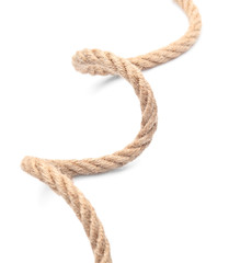 Rope on white background