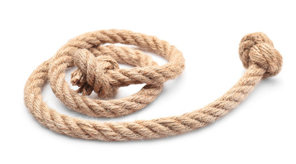 Rope on white background
