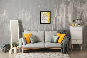 Beautiful interior of comfortable living room