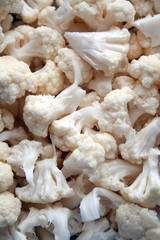 Heap of white cauliflower