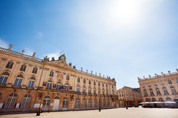 Fototapeta na wymiar Town hall on Place Stanislas Nancy, France