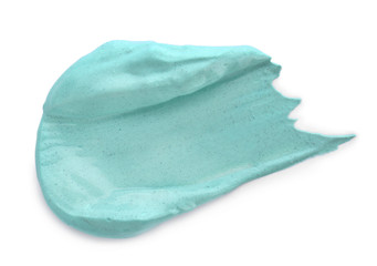 Sample of facial mask on white background
