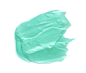 Sample of facial mask on white background