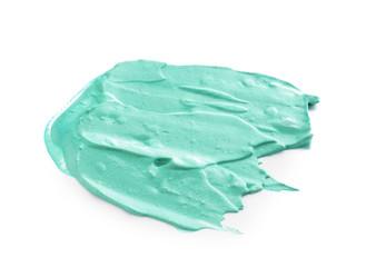 Sample of facial mask on white background