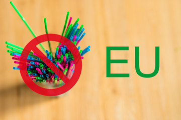 plastic staws ban act in Europe 2019