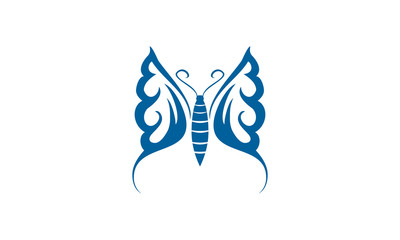 Obraz premium blue butterfly vector