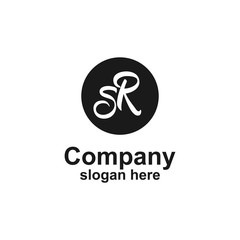 letter s,r logo template