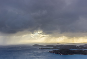 Storm on St. Thomas island, USVI