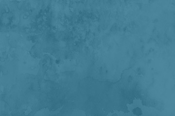 Colorful winter blue ink and watercolor textures on white paper background. Paint leaks and ombre effects. Hand painted abstract image.