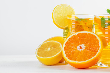 Citrus lemonade,summer drink.