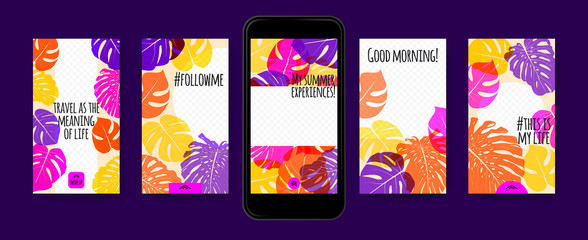 Stories Templates for Social Media Design.