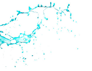 Splash of water on white background