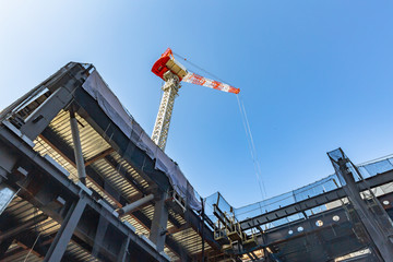 Fototapeta premium ビル建設の工事現場