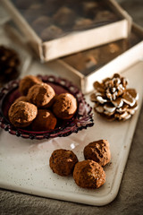 handmade chocolate truffle beautifully packaged
