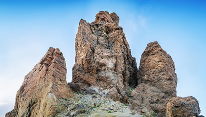 Panorama of mountain landscape on tenerife island