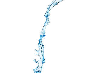 Fototapeta na wymiar Splash of clean water on white background