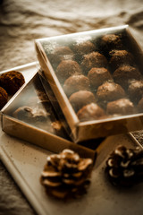 handmade chocolate truffle beautifully packaged