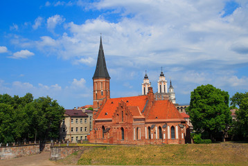 Fototapeta na wymiar Old Church St. George in Kaunas. Lithuania