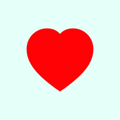 Red heart icon, love icon