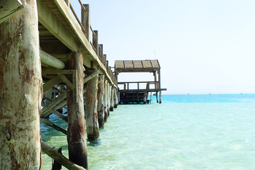 sea jetty in the Egypt