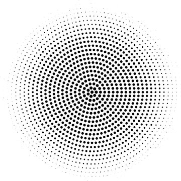 Banner black circles. Halftone poster black dark effect. Abstract background pattern design grunge texture. Vector halftone effect. Pixel game background. Monochrome dark vector illustration