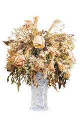 Naklejka premium rose wither in the vase