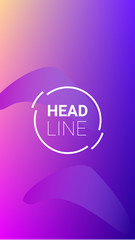 Fluid Shapes. Modern Geometric Pattern. Banner Design Composition. Horizontal Orientation. Fluid Shapes.