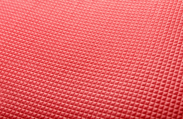 Obraz premium Coral yoga mat, closeup