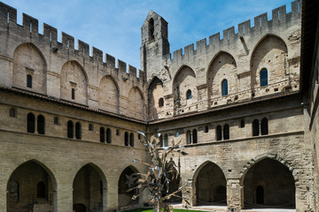 Fototapeta premium Papstpalast in Avignon in Südfrankreich