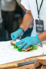 packed delicious  sandwich