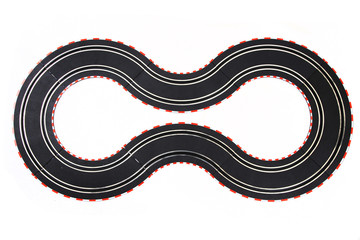 track race transportation toy isolated
